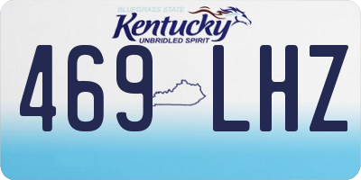 KY license plate 469LHZ