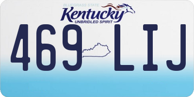 KY license plate 469LIJ