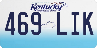 KY license plate 469LIK
