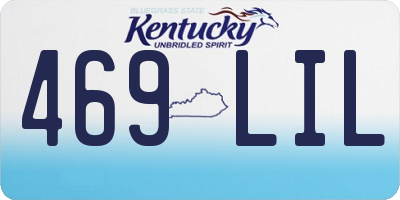 KY license plate 469LIL