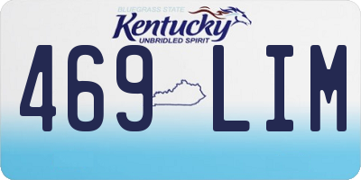 KY license plate 469LIM