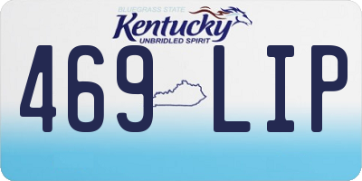 KY license plate 469LIP
