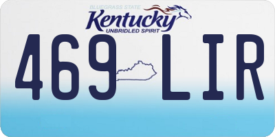 KY license plate 469LIR