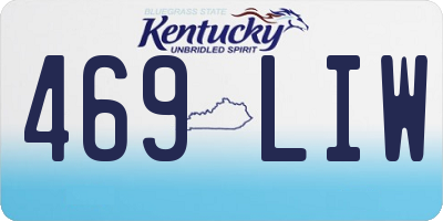 KY license plate 469LIW