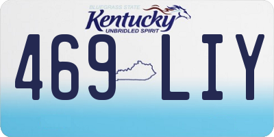 KY license plate 469LIY