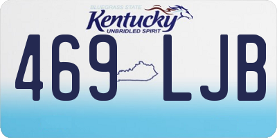 KY license plate 469LJB