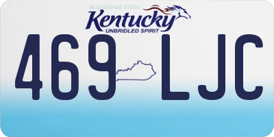 KY license plate 469LJC
