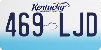 KY license plate 469LJD