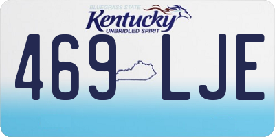 KY license plate 469LJE