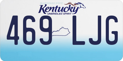 KY license plate 469LJG