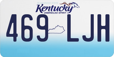 KY license plate 469LJH