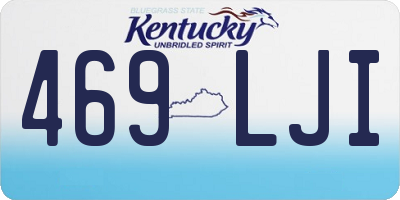KY license plate 469LJI