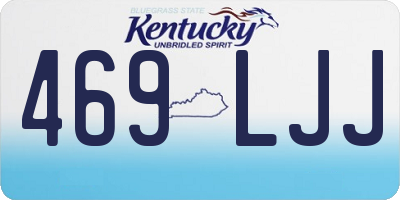 KY license plate 469LJJ