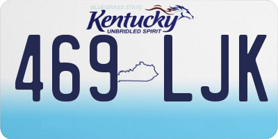 KY license plate 469LJK