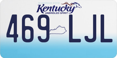 KY license plate 469LJL