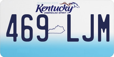 KY license plate 469LJM