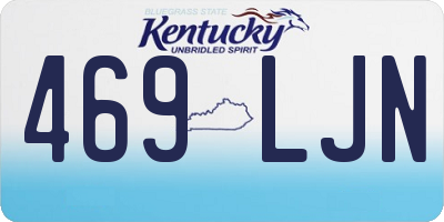 KY license plate 469LJN