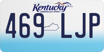 KY license plate 469LJP