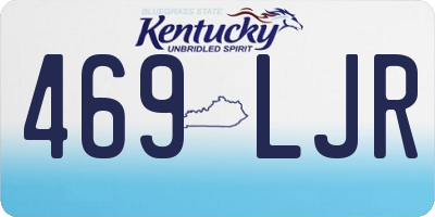 KY license plate 469LJR