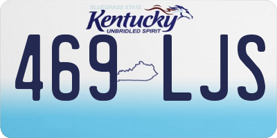 KY license plate 469LJS