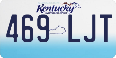 KY license plate 469LJT