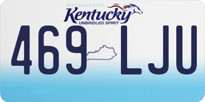 KY license plate 469LJU