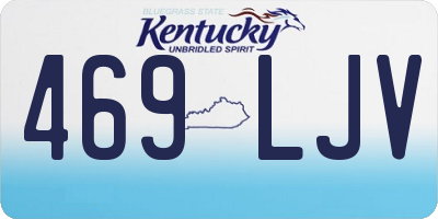 KY license plate 469LJV