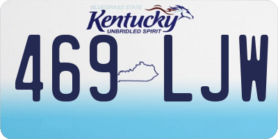 KY license plate 469LJW