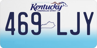 KY license plate 469LJY
