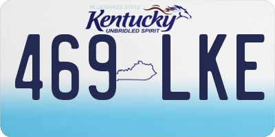 KY license plate 469LKE