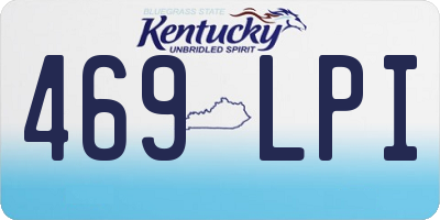KY license plate 469LPI
