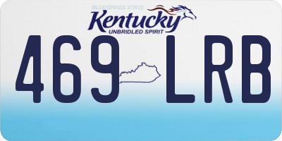 KY license plate 469LRB