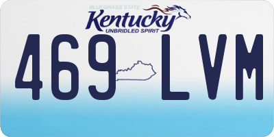 KY license plate 469LVM