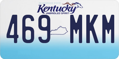 KY license plate 469MKM
