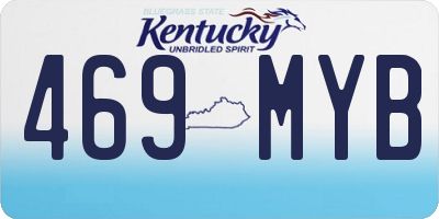 KY license plate 469MYB