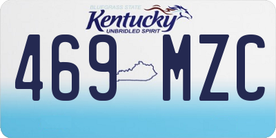 KY license plate 469MZC