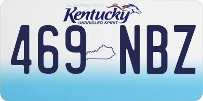KY license plate 469NBZ