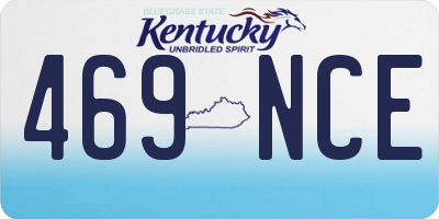 KY license plate 469NCE