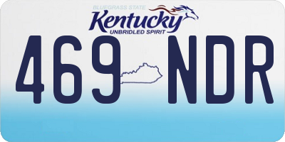 KY license plate 469NDR