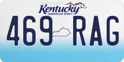 KY license plate 469RAG