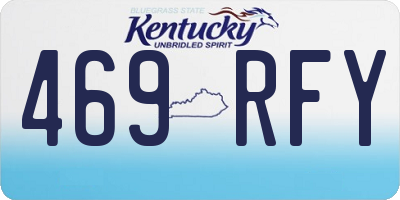 KY license plate 469RFY