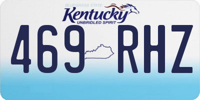 KY license plate 469RHZ