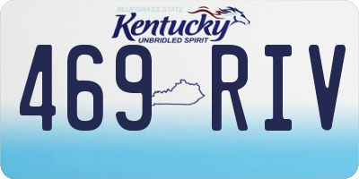 KY license plate 469RIV
