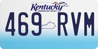 KY license plate 469RVM