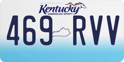 KY license plate 469RVV