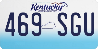 KY license plate 469SGU