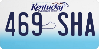 KY license plate 469SHA