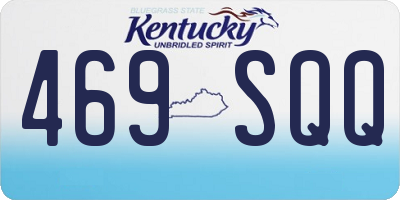 KY license plate 469SQQ