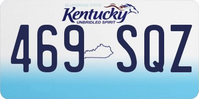 KY license plate 469SQZ