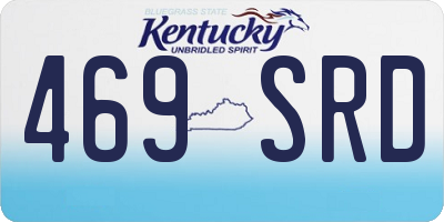 KY license plate 469SRD